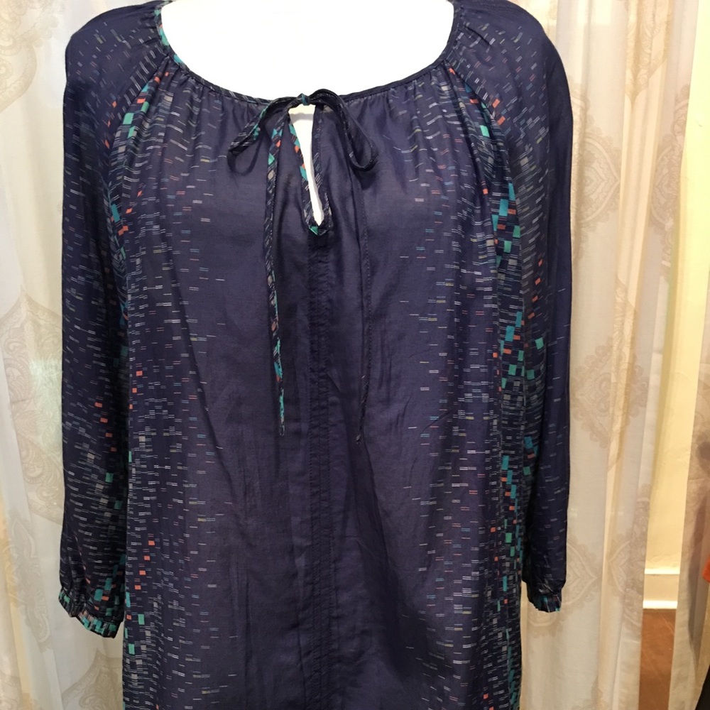 3J Workshop Johnny Was Silk Blend Top Size Medium